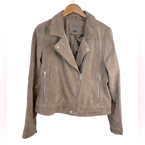 Blank NYC Brown Suede Moto Jacket - Picture 5 of 15